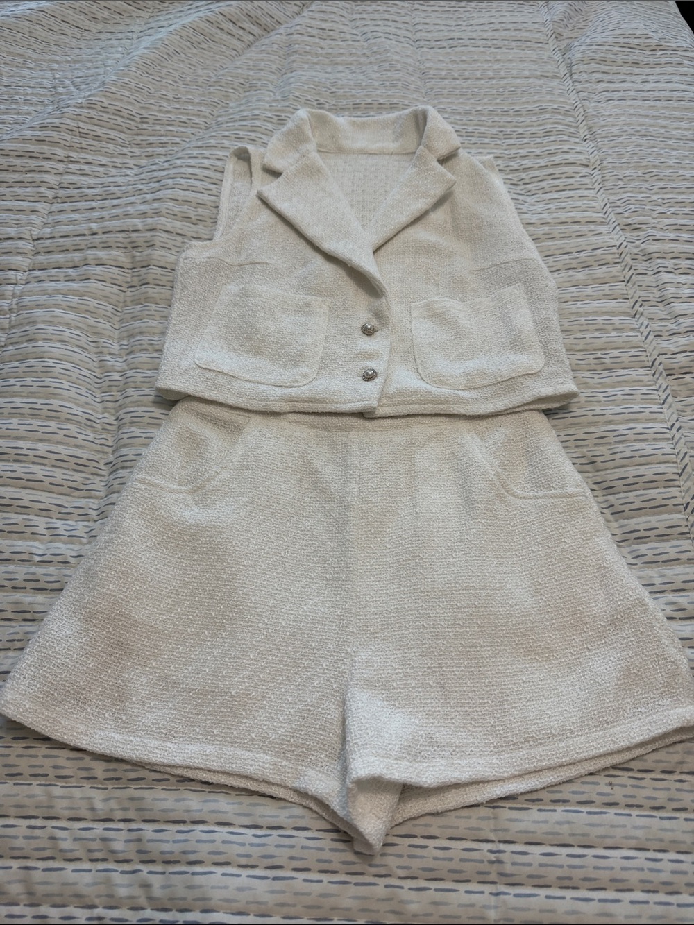 White Short Set